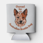 Eigenaar van een Brattle Dog (Red) Blikjeskoeler (Achterkant)