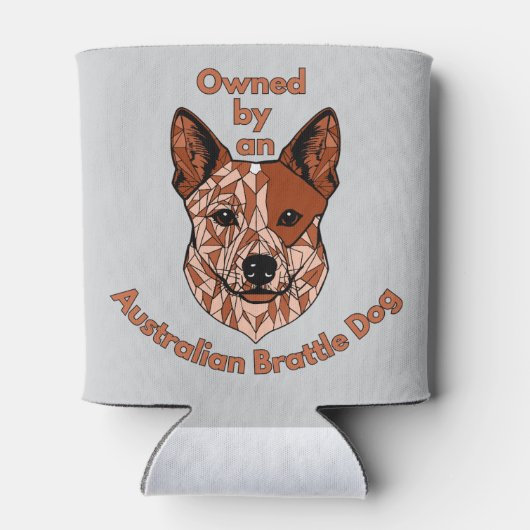 Eigenaar van een Brattle Dog (Red) Blikjeskoeler (Achterkant)