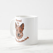 Eigenaar van een Brattle Dog (Red) Koffiemok (Voorkant links)
