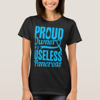 Eigenaar van een nutteloze alvleesklier diabetes t-shirt