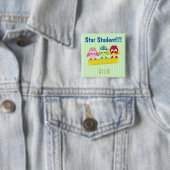 Eigenaar van een Ruler Star-student Vierkante Button 5,1 Cm (In situ)