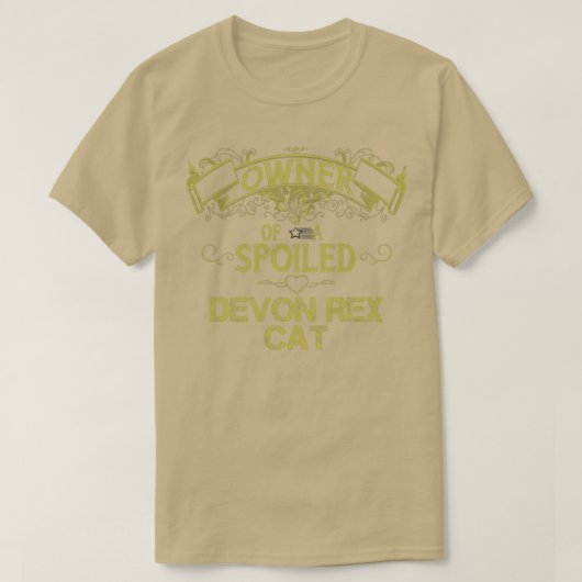 Eigenaar van een verwende Devon Rex kat T-shirt (Design voorkant)
