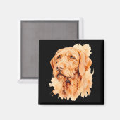 Eigenaar van een Wirehaired Vizsla-hond - Kunstwer Magneet (Voorkant / Achterkant)