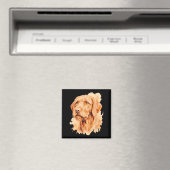 Eigenaar van een Wirehaired Vizsla-hond - Kunstwer Magneet (Insitu (Vaatwasser))