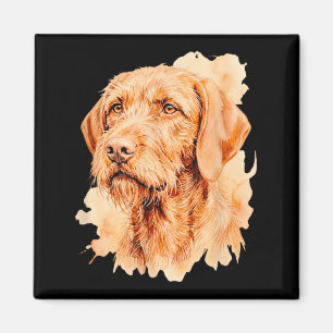 Eigenaar van een Wirehaired Vizsla-hond - Kunstwer Magneet