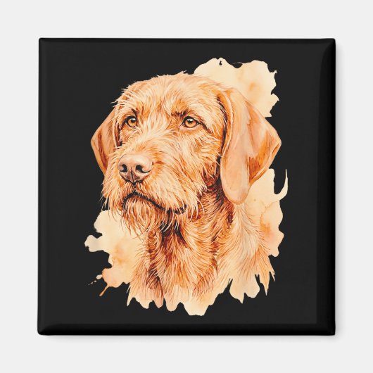 Eigenaar van een Wirehaired Vizsla-hond - Kunstwer Magneet (Voorkant)