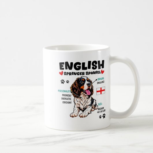 Eigenaar van Engelse Springer Spaniel Grappige Hon Koffiemok (Rechts)
