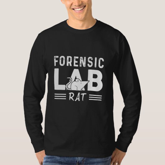 Eigenaar van forensische lab Rat Rat T-shirt (Voorkant)