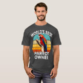 Eigenaar van Funny Parrot - Wereldwijd beste partn T-shirt (Voorkant volledig)