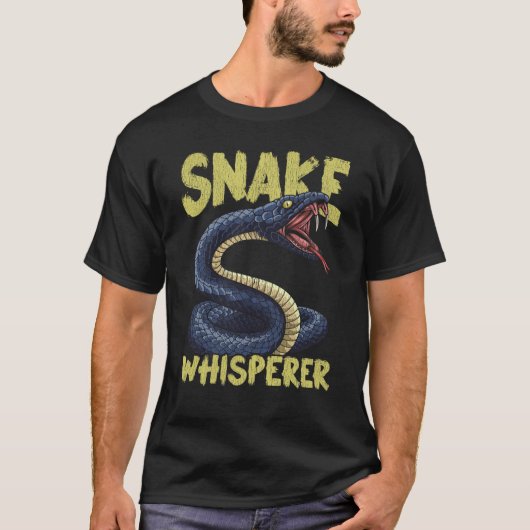 Eigenaar van Funny Snake Whisperer Animal Reptile T-shirt (Voorkant)