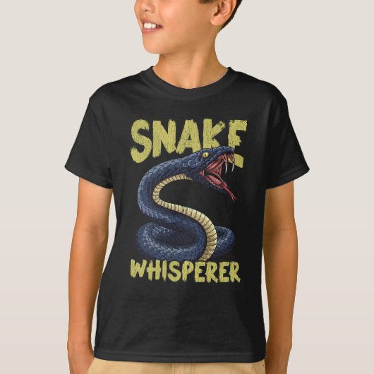 Eigenaar van Funny Snake Whisperer Animal Reptile T-shirt (Voorkant)