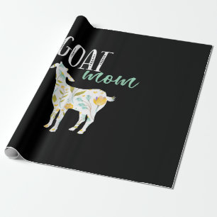 Eigenaar van geit-mam Floral Pet Goat Cadeaupapier