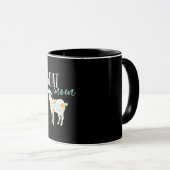 Eigenaar van geit-mam Floral Pet Goat Mok (Voorkant rechts)