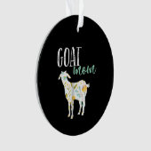 Eigenaar van geit-mam Floral Pet Goat Ornament (voorkant)