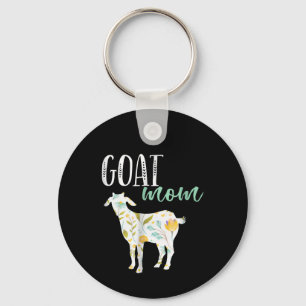 Eigenaar van geit-mam Floral Pet Goat Sleutelhanger
