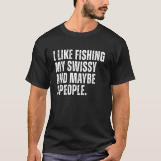 Eigenaar van Grote Zwitserse Berghond Visliefhebbe T-shirt