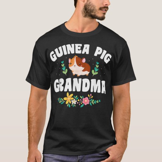 Eigenaar van Guinee Pig Grandma Pet T-shirt (Voorkant)