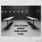 Eigenaar van Gym of gebruiker Funny Promo Flyer (Achterkant)