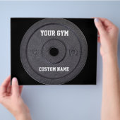 Eigenaar van Gym of gebruiker Funny Promo Flyer (Hand)