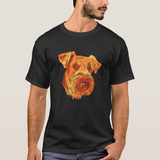 Eigenaar van het Britse hondenras Airedale Terrier T-shirt (Voorkant)