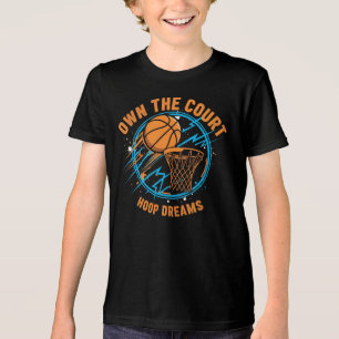 Eigenaar van het Court Basketball T-Shirt – Hoop D