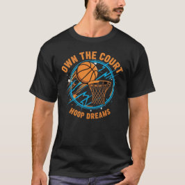 Eigenaar van het Court Basketball T-shirt - Hoop D