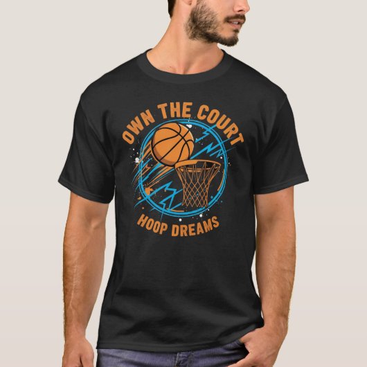 Eigenaar van het Court Basketball T-shirt - Hoop D (Voorkant)