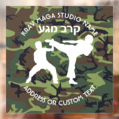 Eigenaar van het Israëlische gevechtssysteem Krav  Raamsticker (Vel 2)