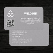 EIGENAAR VAN HET ONROEREND GOED Airbnb Custom QR Visitekaartje