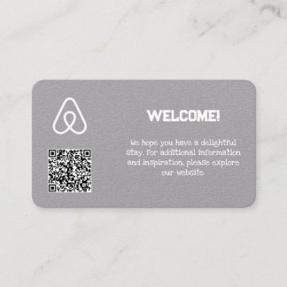 EIGENAAR VAN HET ONROEREND GOED Airbnb Custom QR Visitekaartje