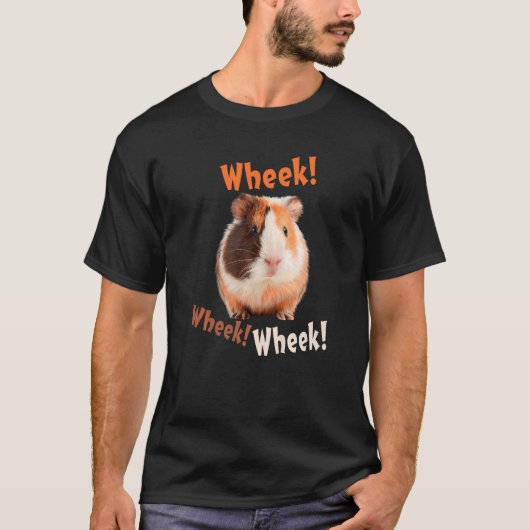 Eigenaar van het varkensgezelschap Cute Wheek Whee T-shirt (Voorkant)