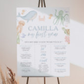 Eigenaar van het Zee 1e Verjaardag Milestone Poste Poster