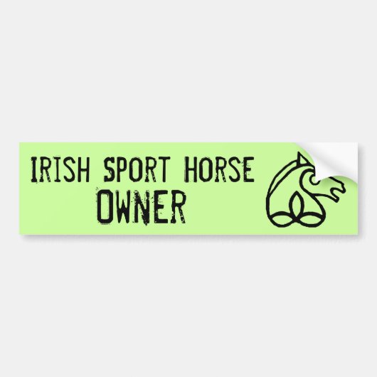 Eigenaar van Irish Sport Horse - Bumpersticker (Voorkant)