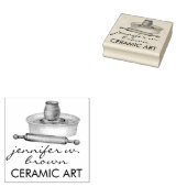 Eigenaar van keramiekbedrijf rubberstempel (Gestempeld)