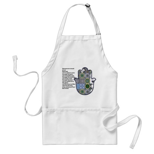 Eigenaar van Khamsa Hand Apron 2 Standaard Schort (Voorkant)