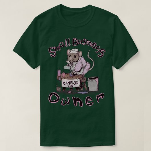 Eigenaar van kleine bedrijven t-shirt (Design voorkant)