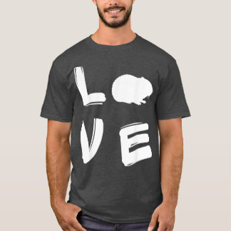 Eigenaar van Love Hamster Silhouette Hamster T-shirt