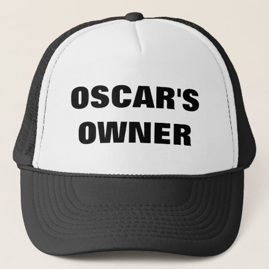EIGENAAR VAN OSCAR TRUCKER PET (Voorkant)