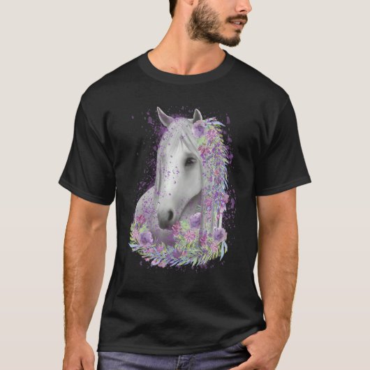 Eigenaar van paard en paard t-shirt (Voorkant)
