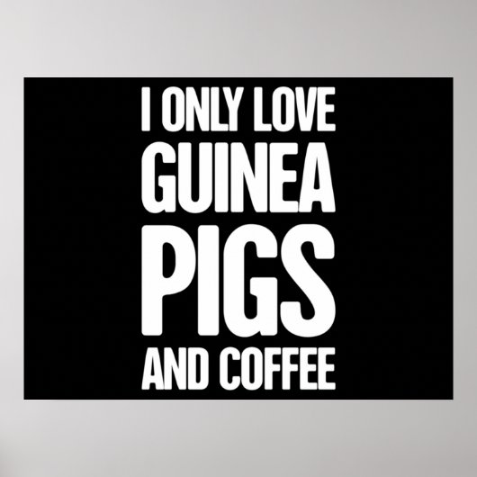 Eigenaar van Pet Guinee Pig Guinee Poster (Voorkant)