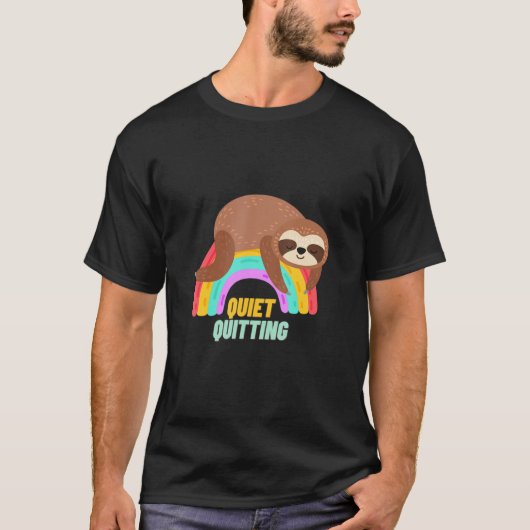 Eigenaar van Quiet Quitend Sloth Animal Pet T-shirt (Voorkant)