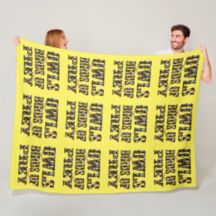 eigenaar van roofvogels; fleece deken