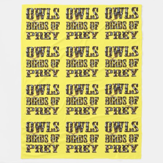 eigenaar van roofvogels; fleece deken (Voorkant)