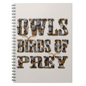 eigenaar van roofvogels; notitieboek (Voorkant)