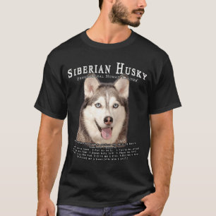 Eigenaar van Siberische Husky Menselijke Trainer T-shirt