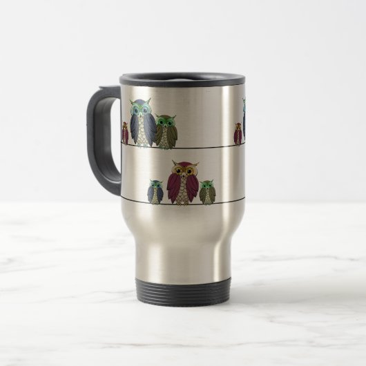 Eigenaar van Wire Travel Mug Reisbeker (Voorkant links)