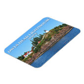 Eigenaar: vuurtoren, Maine Photo Magnet Magneet (Linkerzijde)