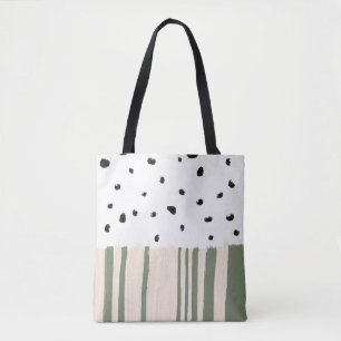 Eigenaardige Kleine Dingen Peer, Stippen en Stre Tote Bag