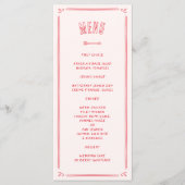 Eigenaardige Retro Verliefde Handgetekende Cupido Menu (Voorkant)