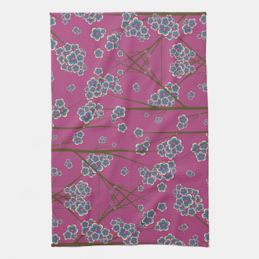 eigenaardige takken Boysenberry keukenhanddoek (Verticaal)